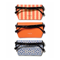 3 PACK APPLE-LEATHER SLIM GLASSES CASE