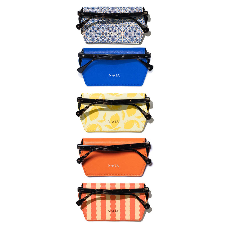 FAMILY 5 PACK APPLE-LEATHER SLIM GLASSES CASE