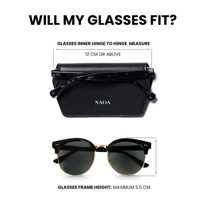 2 PACK APPLE-LEATHER SLIM GLASSES CASE