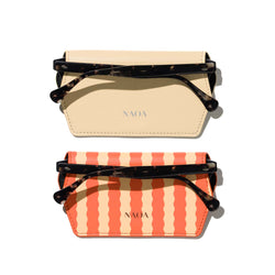 2 PACK APPLE-LEATHER SLIM GLASSES CASE