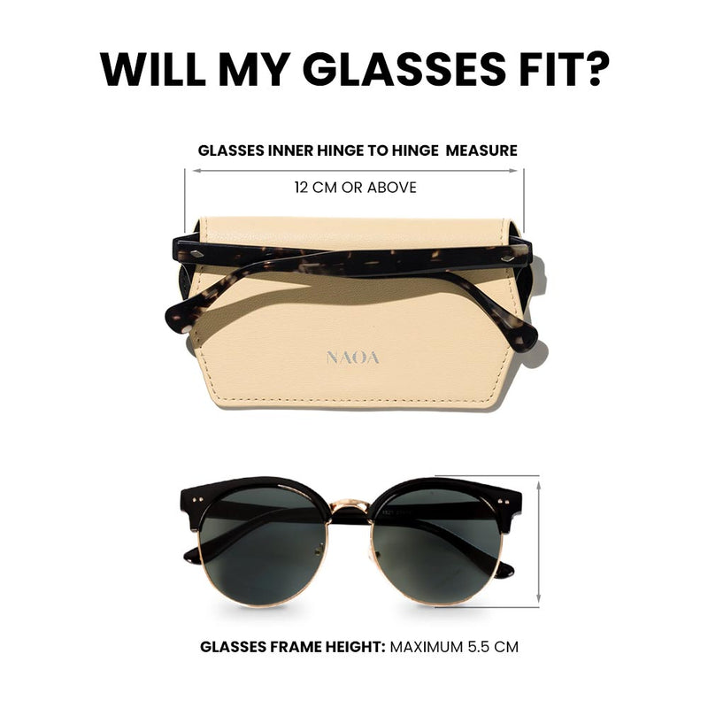 2 PACK APPLE-LEATHER SLIM GLASSES CASE