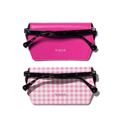 2 PACK APPLE-LEATHER SLIM GLASSES CASE