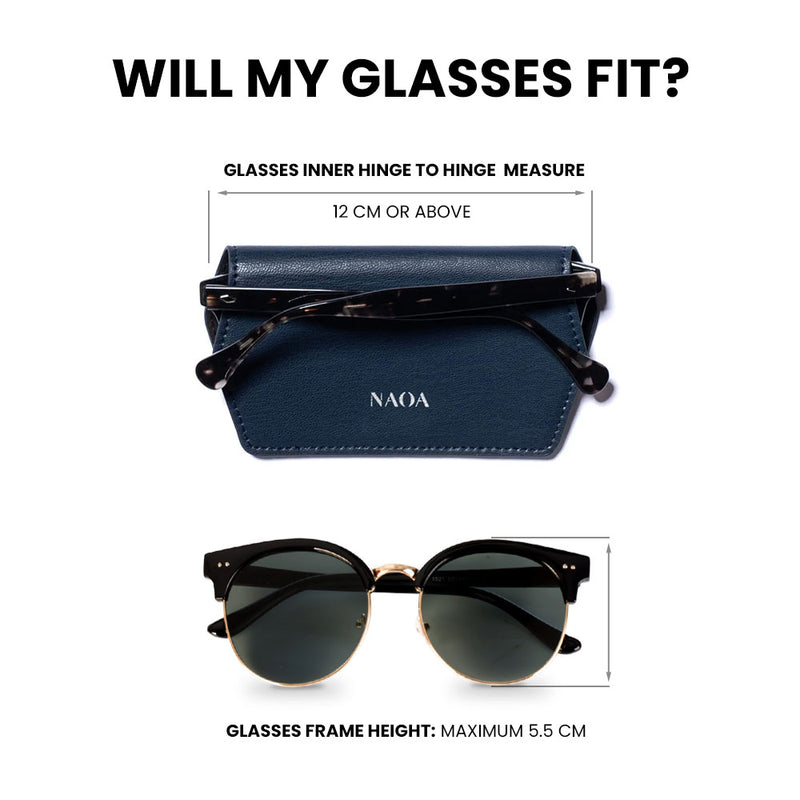 2 PACK APPLE-LEATHER SLIM GLASSES CASE