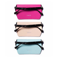 3 PACK APPLE-LEATHER SLIM GLASSES CASE