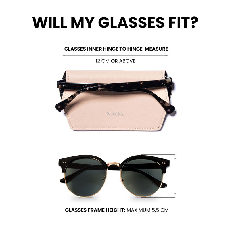 2 PACK APPLE-LEATHER SLIM GLASSES CASE