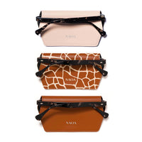 3 PACK APPLE-LEATHER SLIM GLASSES CASE
