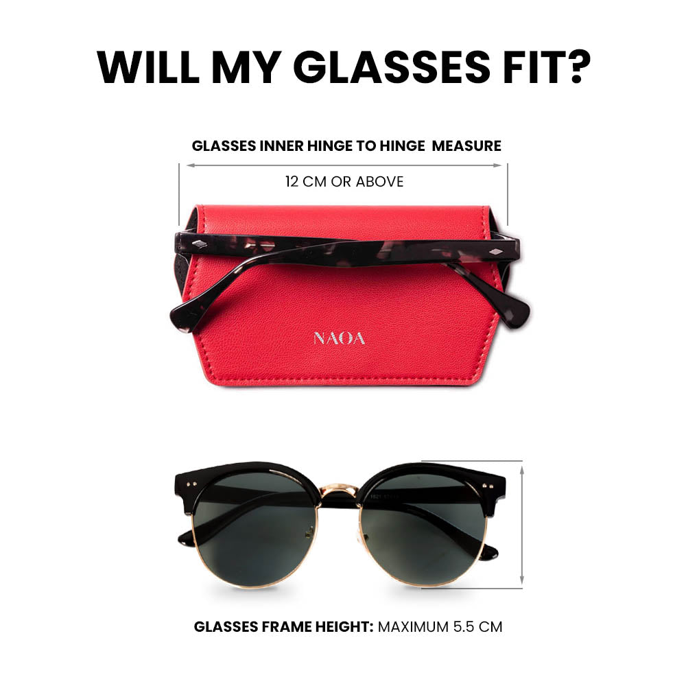 APPLE-LEATHER SLIM GLASSES CASE