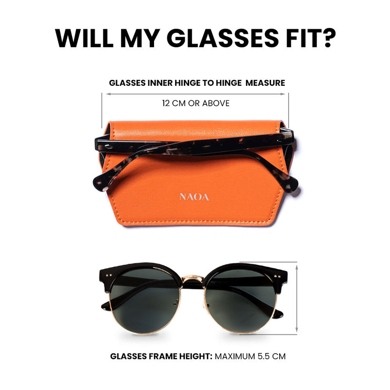 3 PACK APPLE-LEATHER SLIM GLASSES CASE