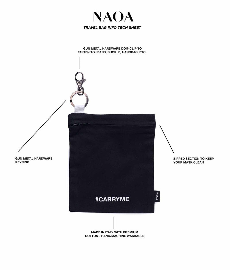 key chain black pouch 
