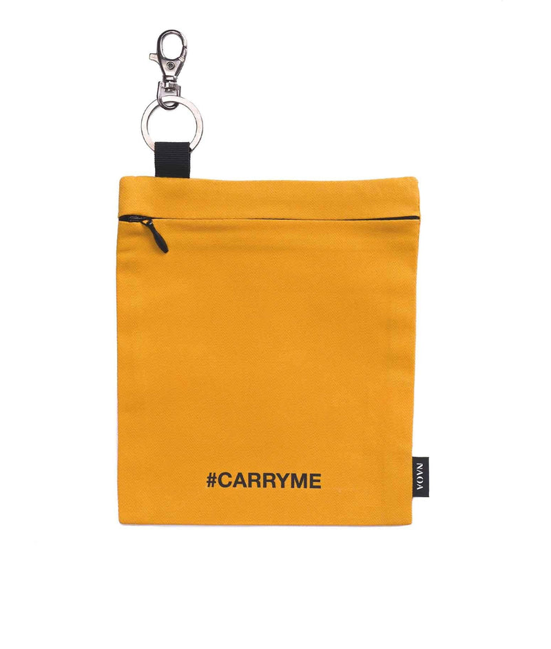 Keychain Cotton Travel Bag Saffron