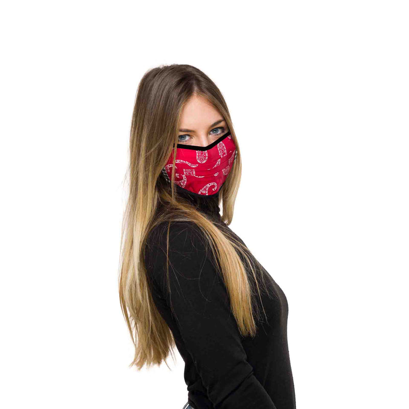 paisley printed mask for girls